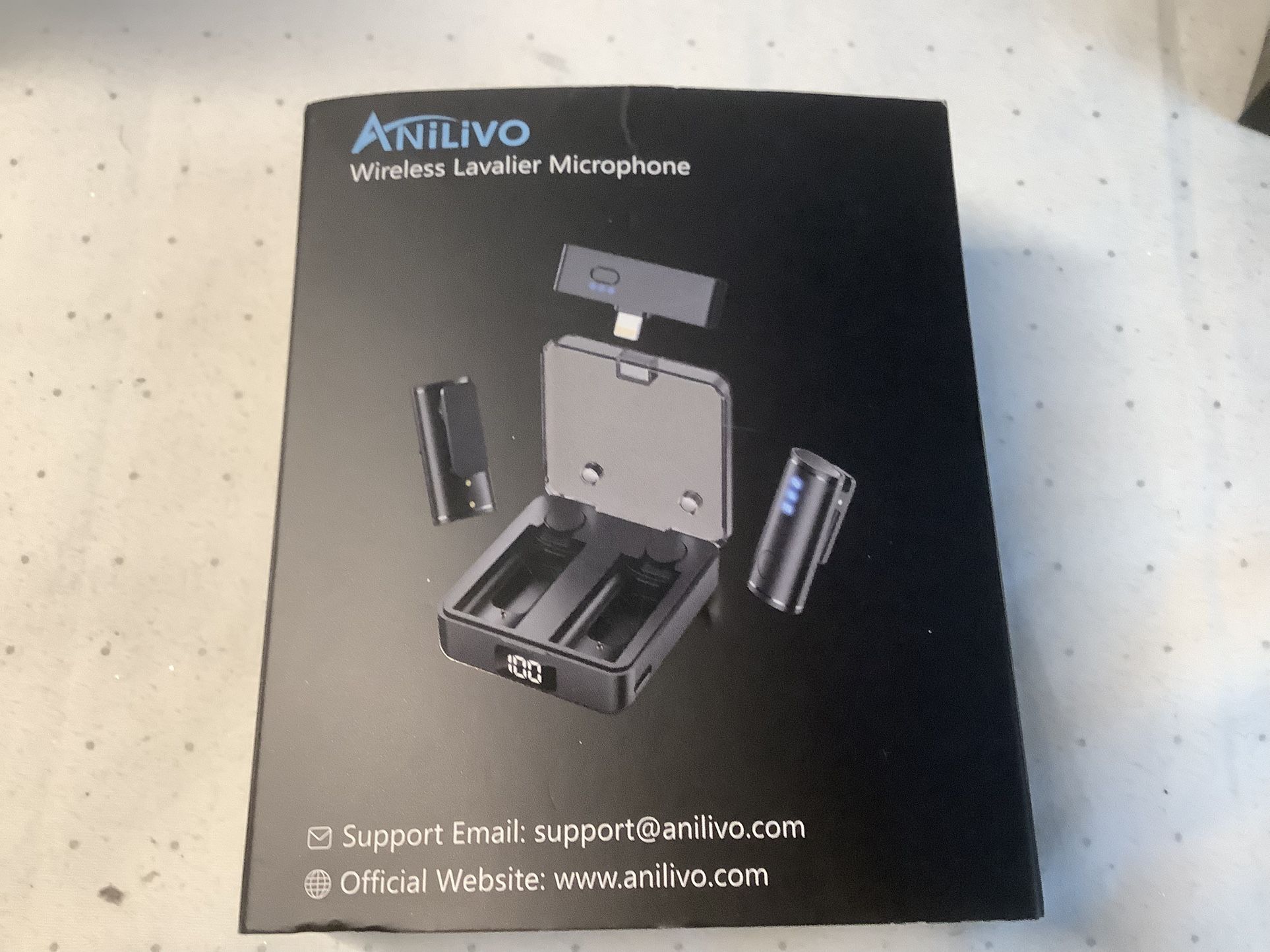 anilivo wireless lavalier microphone