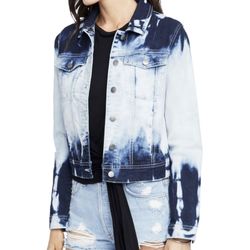 Brand new woman’s Rachel Roy brand white tie dye denim jacket up for sale 