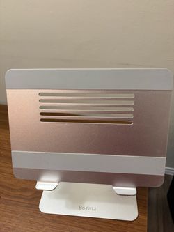 Aluminium adjustable laptop stand - adjustable, silver