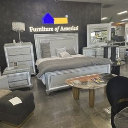 Queen Size Bed Frame With Mattress 