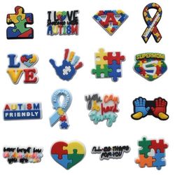 Autism Awareness Croc Charms