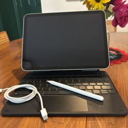 iPad 10th Gen, 2nd Gen Apple Pencil, Keyboard Bundle