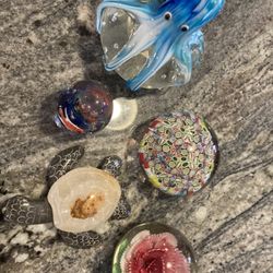 Glass Paper Weighs 