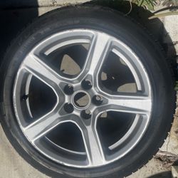 1 — 245/45r18 5x4.72 5x120 Stock Chevy Camaro S10 Bmw Wheel Rim Good 80% Treads Tire!