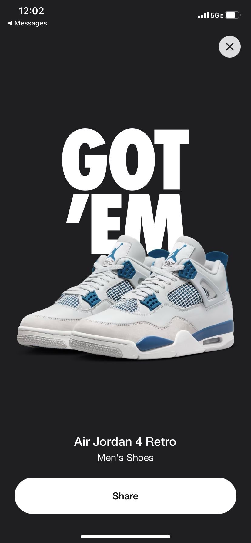 Nike Jordan 4 Military Blue M11