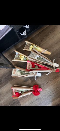Knitting Flower Bouquet