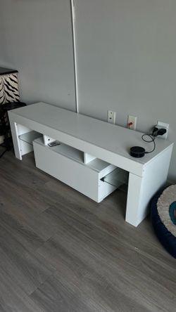 White TV stand