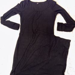 Black Bodycon Long Sleeve Maxi Dress