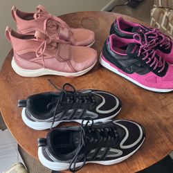 3 Pair Like New Ladies Sneakers Read Description All Diff Prices 
