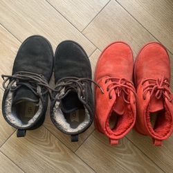 Uggs Black and Red Size 9