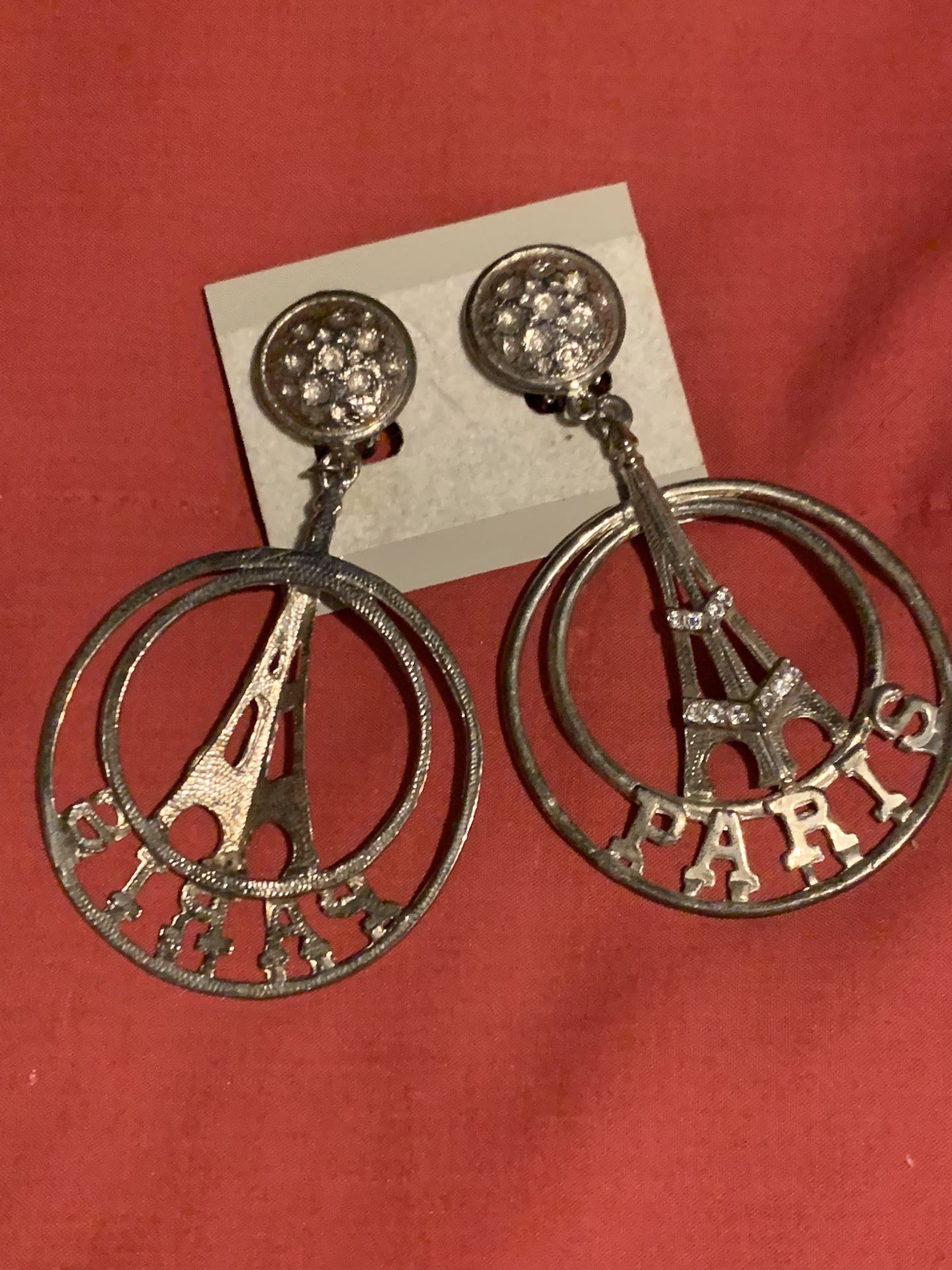 Paris Earrings w/ Eiffel Tower accents