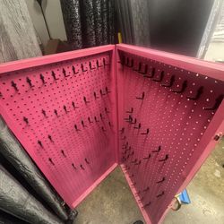 Custom peg Board jewelry holder