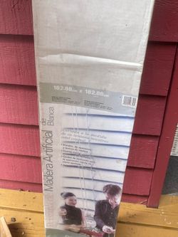 New 2 faux wood blinds  72”inches x 72” inches