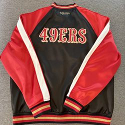 San Francisco 49ers Faithful Bomber Jacket Size XL Unisex Black New