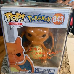 Autographed Pokemon Charizard Funko Pop