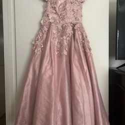 Girls formal Dress Rose Gold 