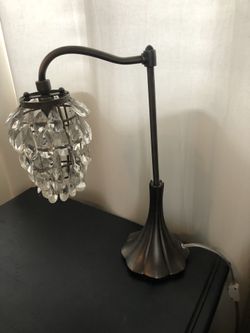 Vintage inspired glass table lamp