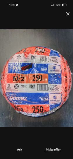 10/2 Romex NM-B Wire 250ft