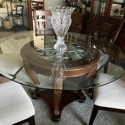 Round Glass Table