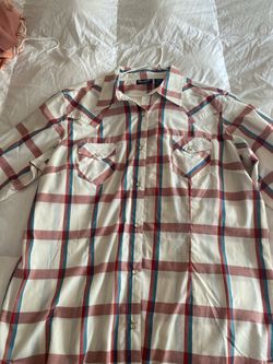 Wrangler retro Plaid Western pearl Snap Button Shirt