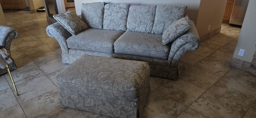 Sofa. Love Seat, Foot Stool, Chair
