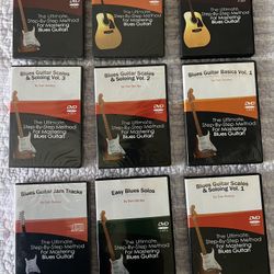 Guitar Lessons, 9 Dvds Total
