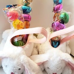 2 New Easter Baskets And Eggs 