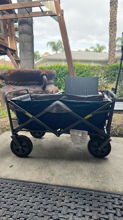 Folding Utility Wagon Cart with All-Terrain Wheels