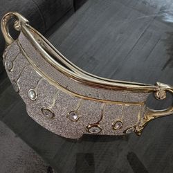 Decoration Vaza Gold Color And Like New 