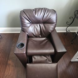 Kids Leather Sofa With Recliner