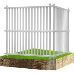 48" W x 48" H Vinyl Privacy Fence Panels, Air Conditioner Fence, Outdoor Screens for Trash Can, Pool Equipment Enclosure, Screen Kit Strip Panels (2 P