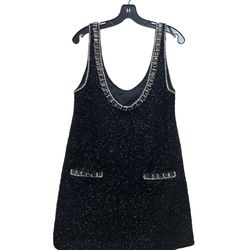 SNNLNN Cocktail Party Dress M Mini Sequin Bling Evening Shimmer Sparkly Tunic
