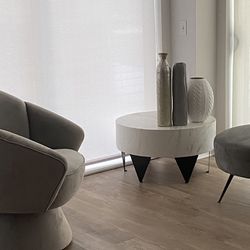 Brand New Modern White Marble Table 30”