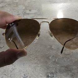 RayBan Gold Aviators 