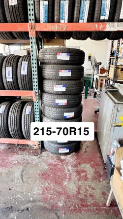 215-70R15 BRAND NEW 50k Mile tires With installation 