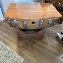 Wine Barrel Coffee Table 
