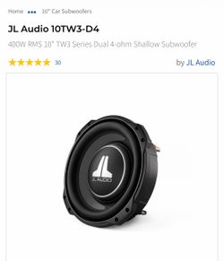 Jl tw3 10” sub with enclosed box