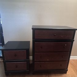 Tall Drawer and nightstand set