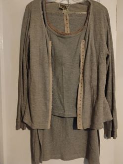 Forenza 3-pc Ribbed Knit Cardigan, Camisole & Skirt Set