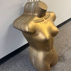 Gold Hanging Mannequins 