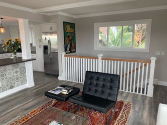 Black Leather Barcelona Chair