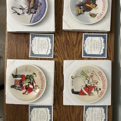 Norman Rockwell Christmas Collectible Plates