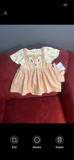 Size 18-24 months Disney Baby Bambi onesie overall dress