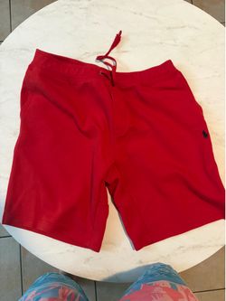 Red polo Ralph Lauren shorts
