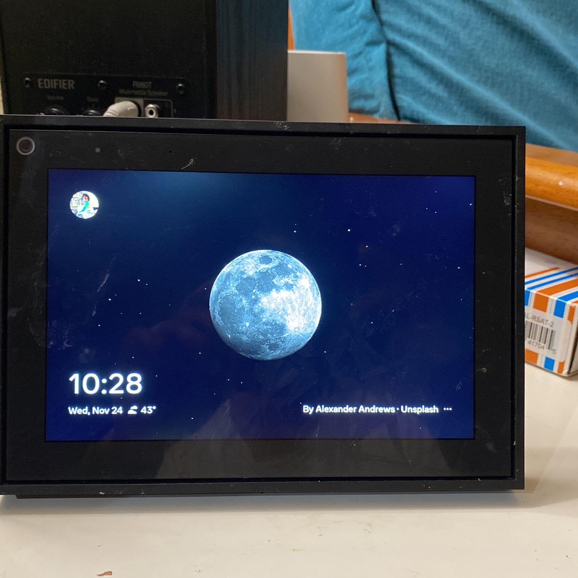 8 Inch Facebook Portal For video calls.