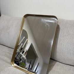 Gold Medicine Cabinet