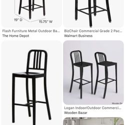 Bar indoor Outdoor Stools