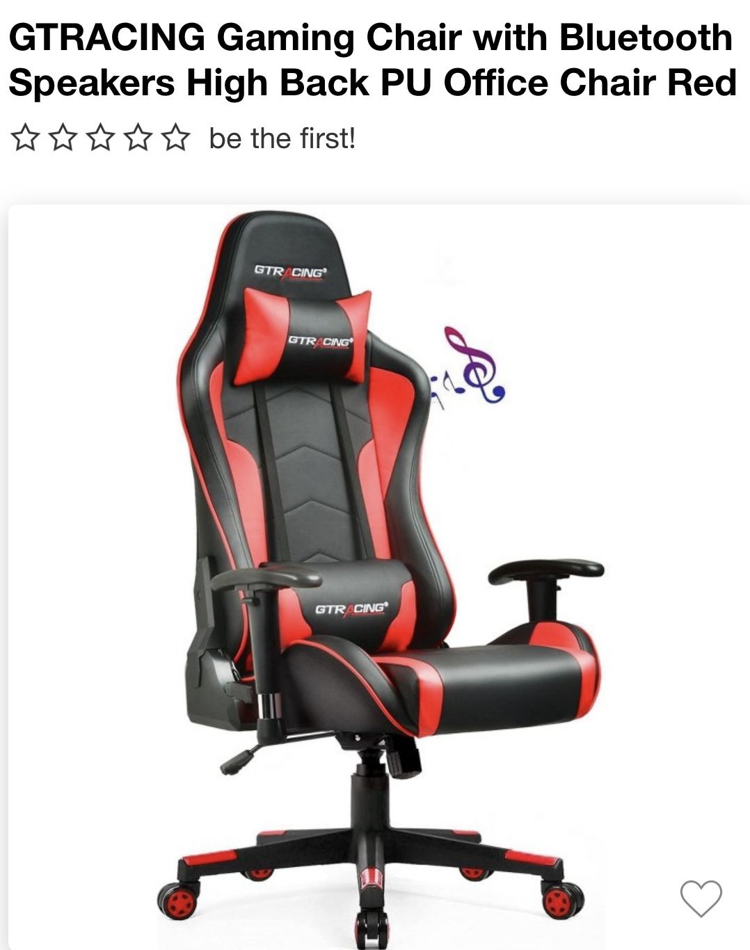 Gaming Chair With Bluetooth Speakers