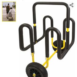 Double Paddleboard Or Surfboard Transport Cart With Airless Wheels