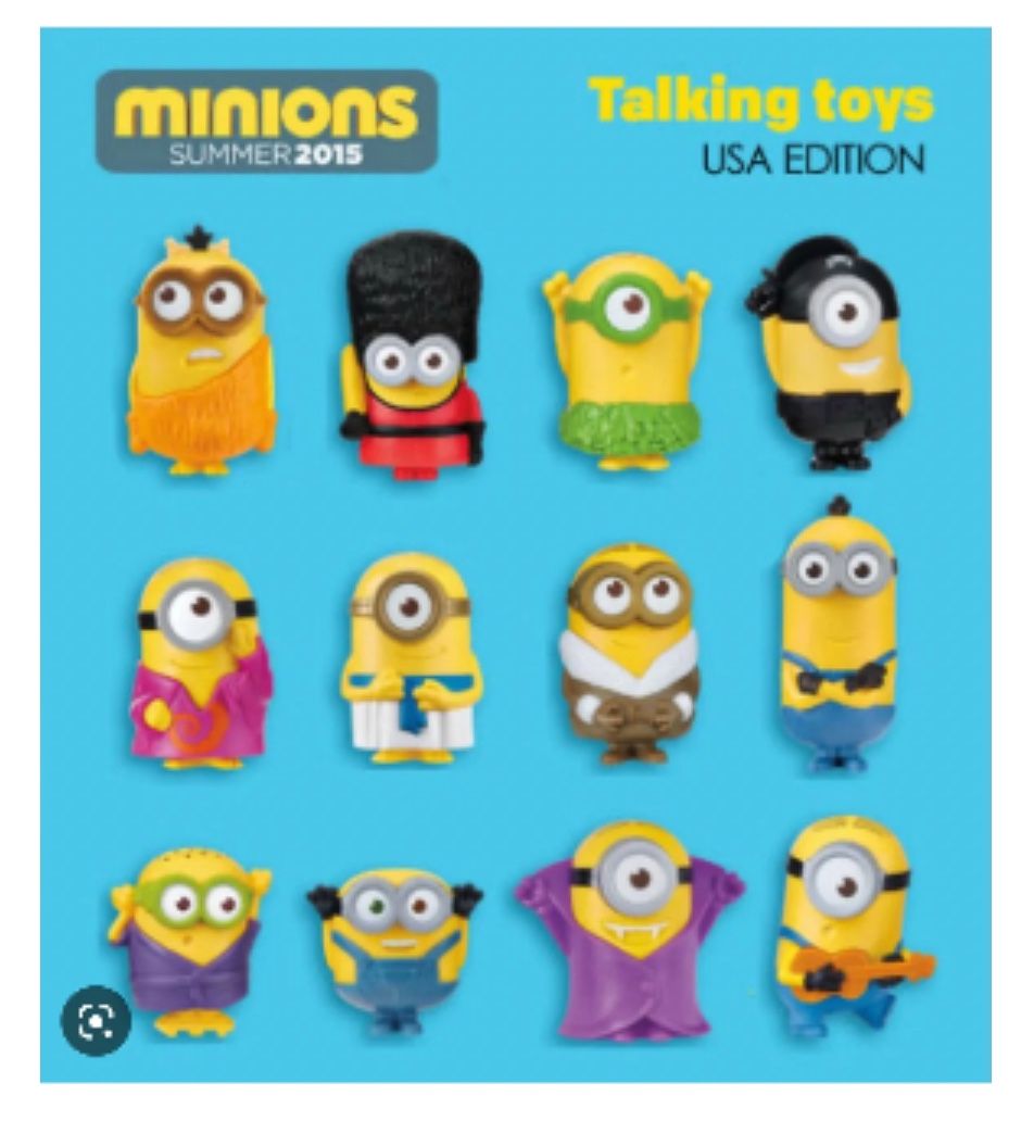 Sealed - 2015 - Minions Toys - Complete Set